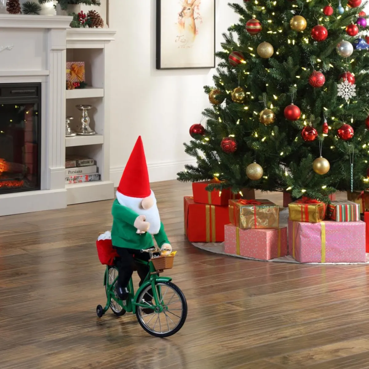 Mr. Christmas 22.4" Cycling Gnome Clearance