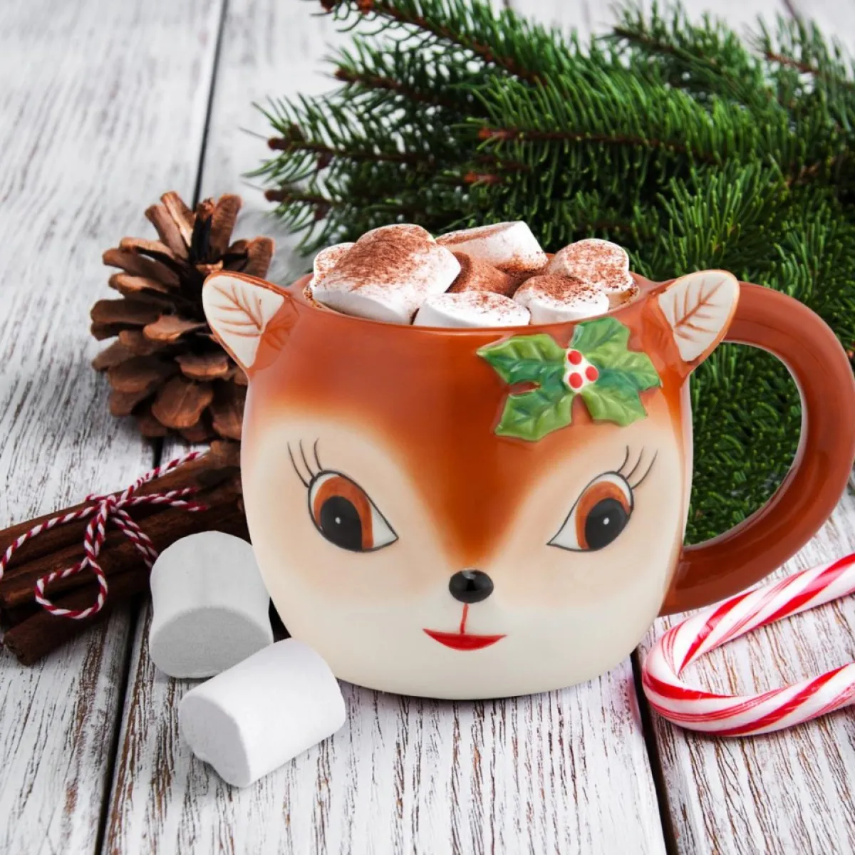Mr. Christmas 16 Oz Reindeer Mug Discount