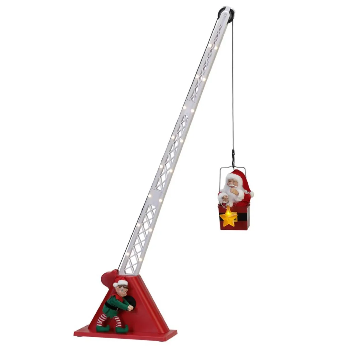 Mr. Christmas 44" Santa's Christmas Crane Clearance