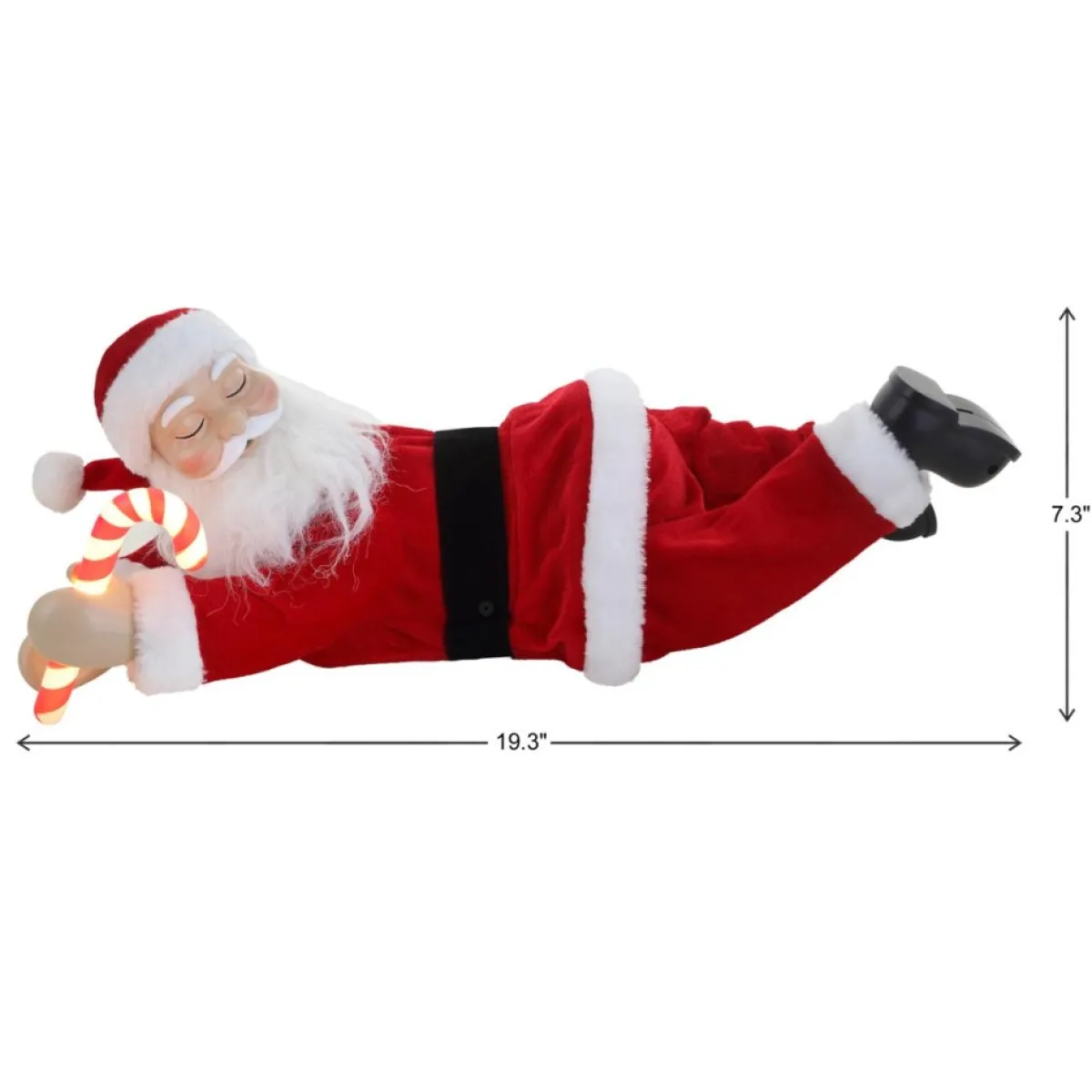 Mr. Christmas 19.25" Sleeping Santa New