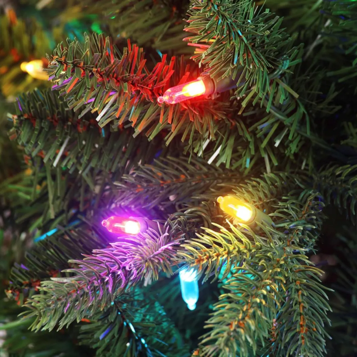 Mr. Christmas 7.5' Unflocked Tree With Alexa Integration Hot