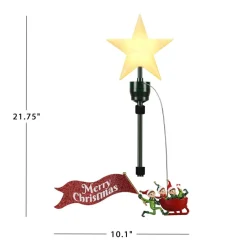 Mr. Christmas Animated Tree Topper - Elves In Sleigh Discount