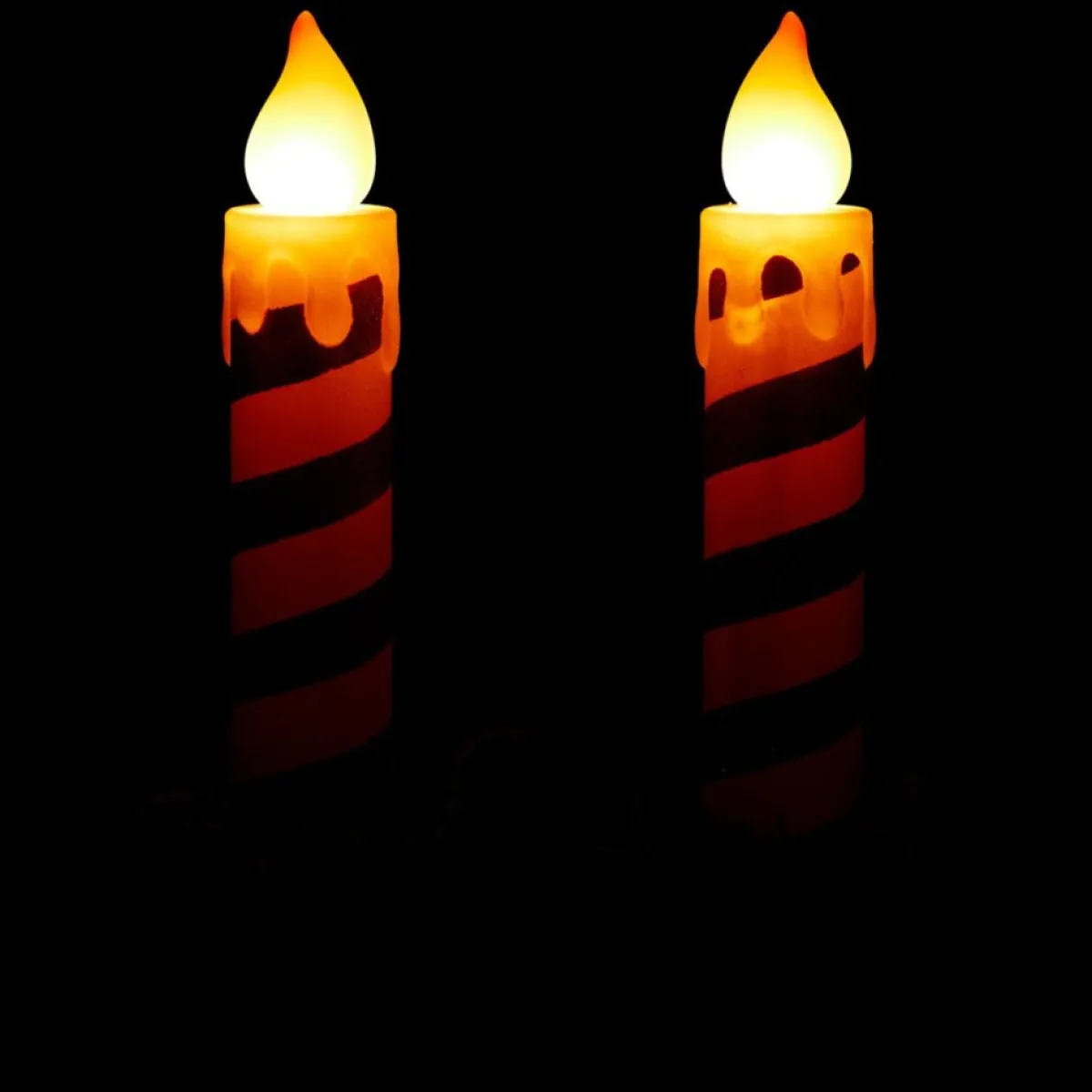 Mr. Christmas Blow Mold Glitter Candles - Set Of 2 Best