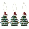 Mr. Christmas Mini Tree Toppers - Set Of 3 Green