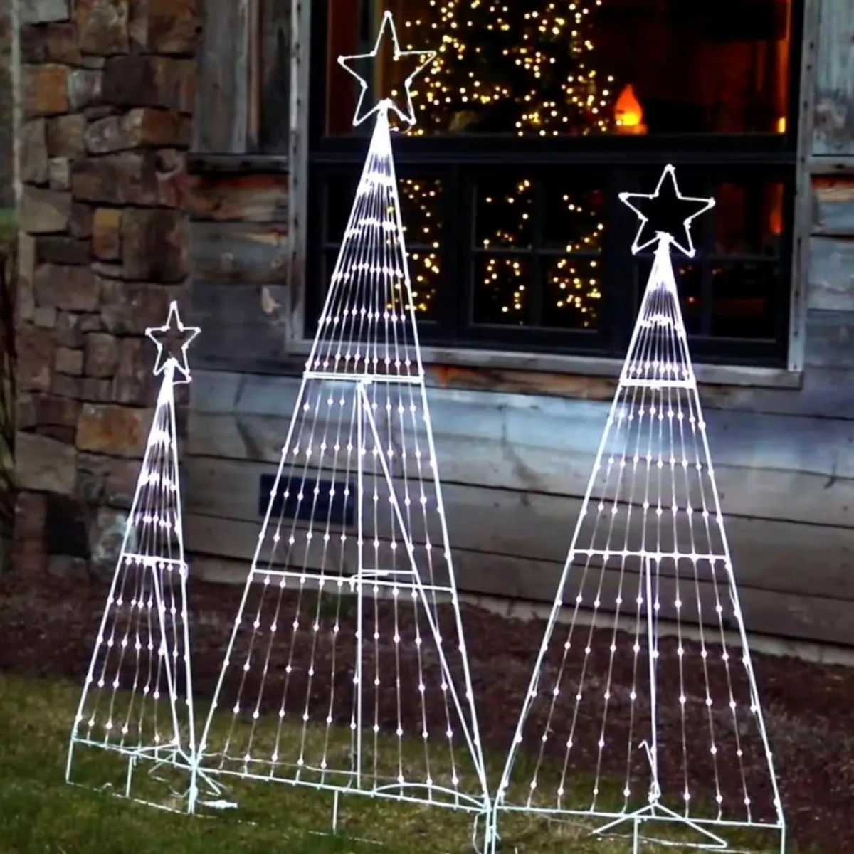 Mr. Christmas Multifunction Led Folding Forest 3-Piece Set White Discount