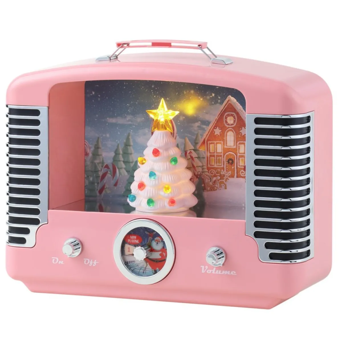 Mr. Christmas Nostalgic Tree Radio New
