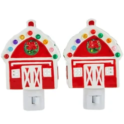 Mr. Christmas 2-Pack Nostalgic Nightlights Barn Sale