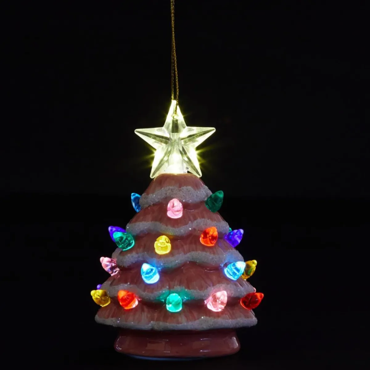 Mr. Christmas Set Of 3 Mini Snow-Tipped Nostalgic Trees With Timer Best