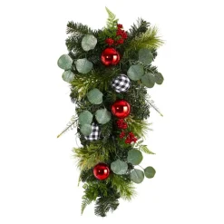 Nearly Natural 26" Holiday Christmas Greenery Ornament Artificial Swag Best