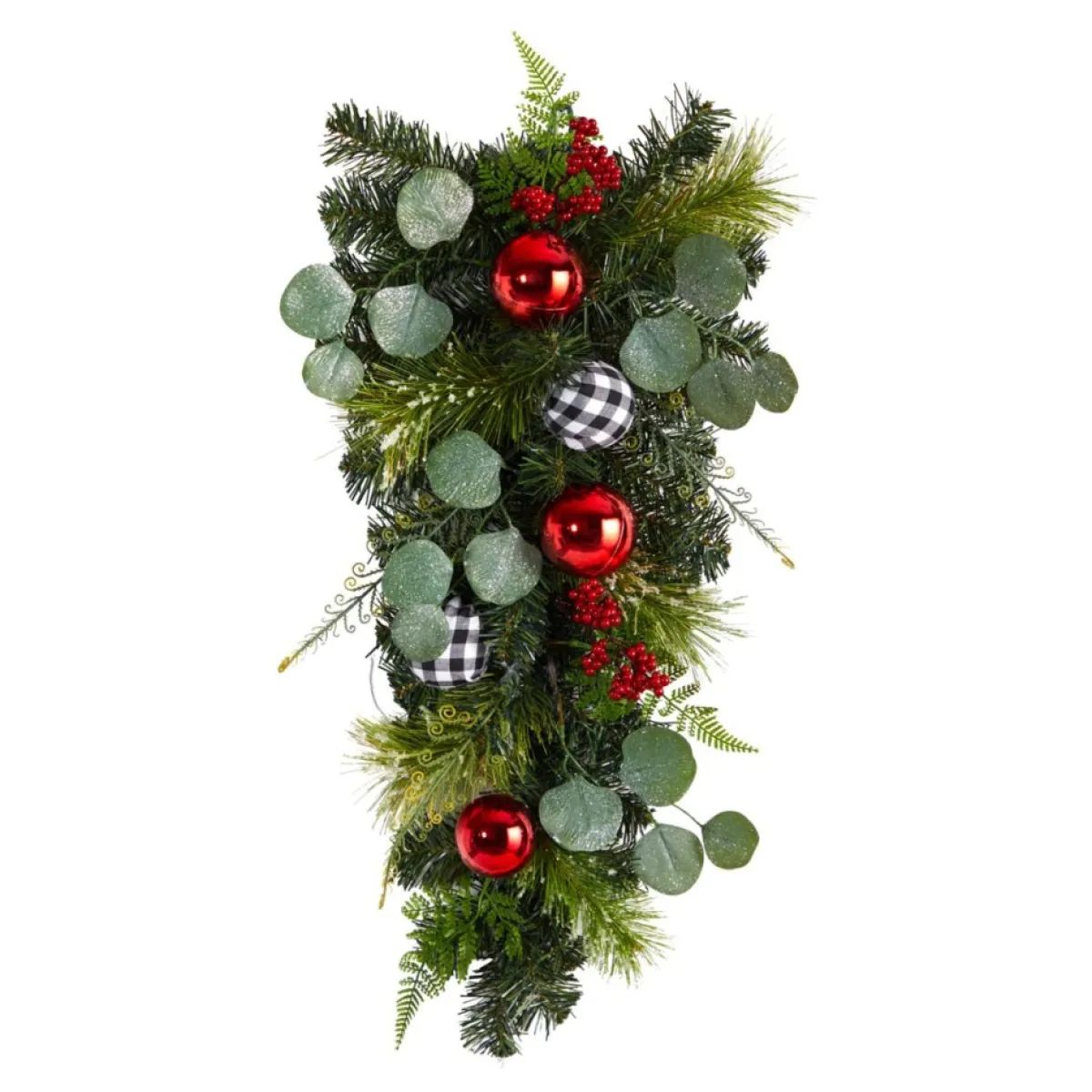 Nearly Natural 26" Holiday Christmas Greenery Ornament Artificial Swag Best