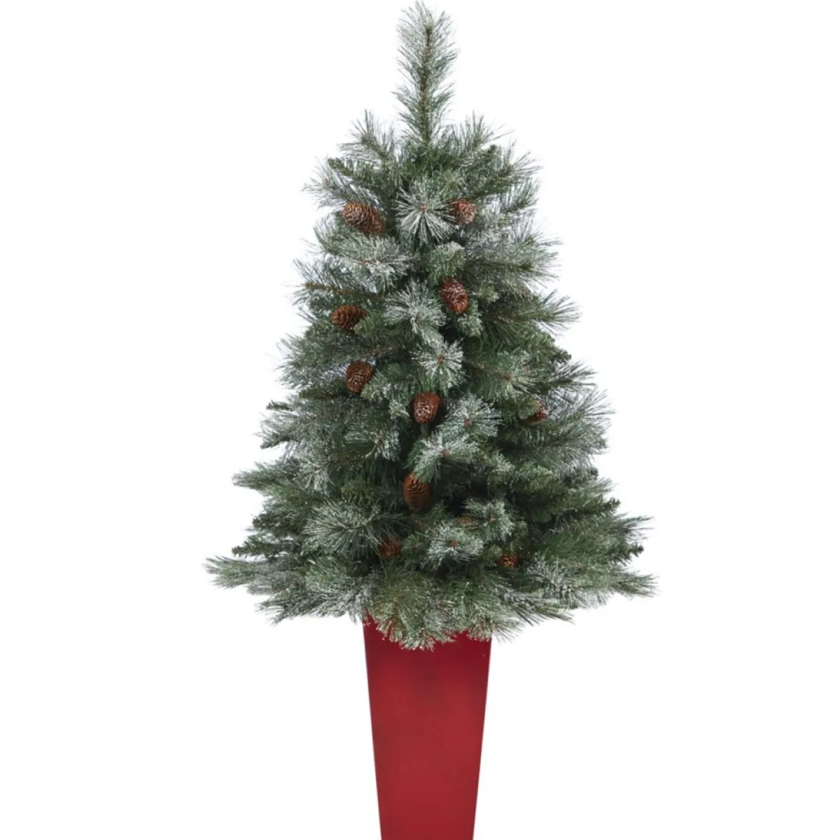 Nearly Natural 44 In. Snowed Mountain Pine Christmas Tree Clearance