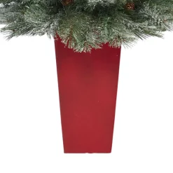 Nearly Natural 44 In. Snowed Mountain Pine Christmas Tree Clearance