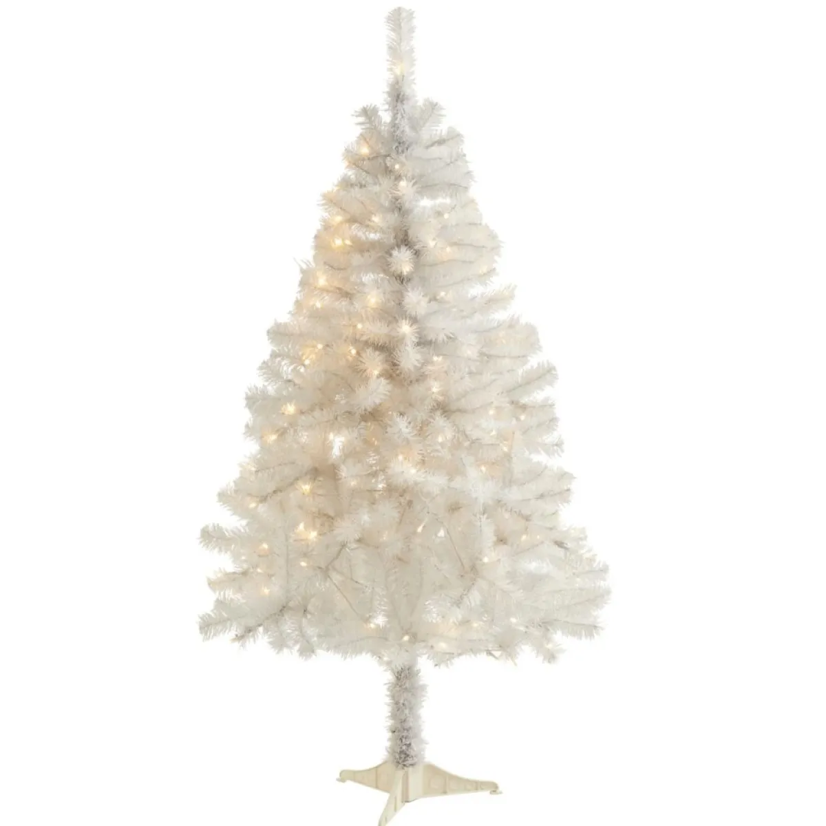 Nearly Natural 5' White Christmas Tree With 150 Clear Led Lights Sale
