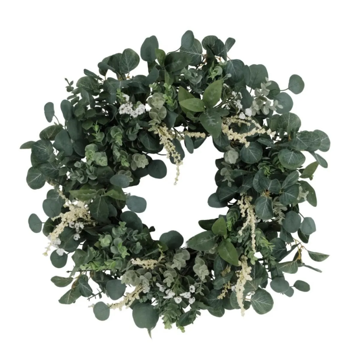Puleo International 24" Artificial Eucalyptus Floral Spring Wreath Sale