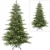 Puelo International Puleo International 7.5' Color Select Pre-Lit Aspen Green Fir Tree New