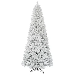 Puelo International Puleo International 9' Flocked Virginia Pine Tree With 1460 Tips Clearance