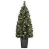 Puleo International 4' Potted Cascade Pine Tree With Plastic Pot Discount