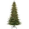 Puleo International 7.5' Pre-Lit Slim Artic Fir Christmas Tree Hot