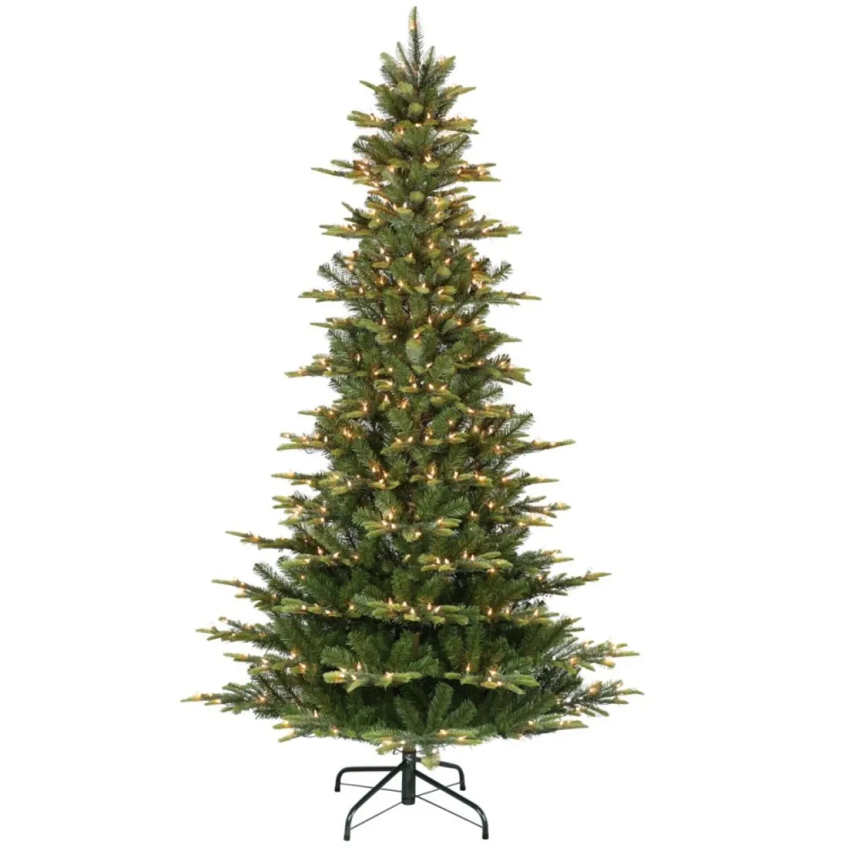 Puleo International 7.5' Pre-Lit Slim Artic Fir Christmas Tree Hot