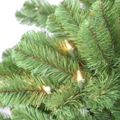 Puleo International 7.5' Pre-Lit Vancouver Spruce Christmas Tree Outlet