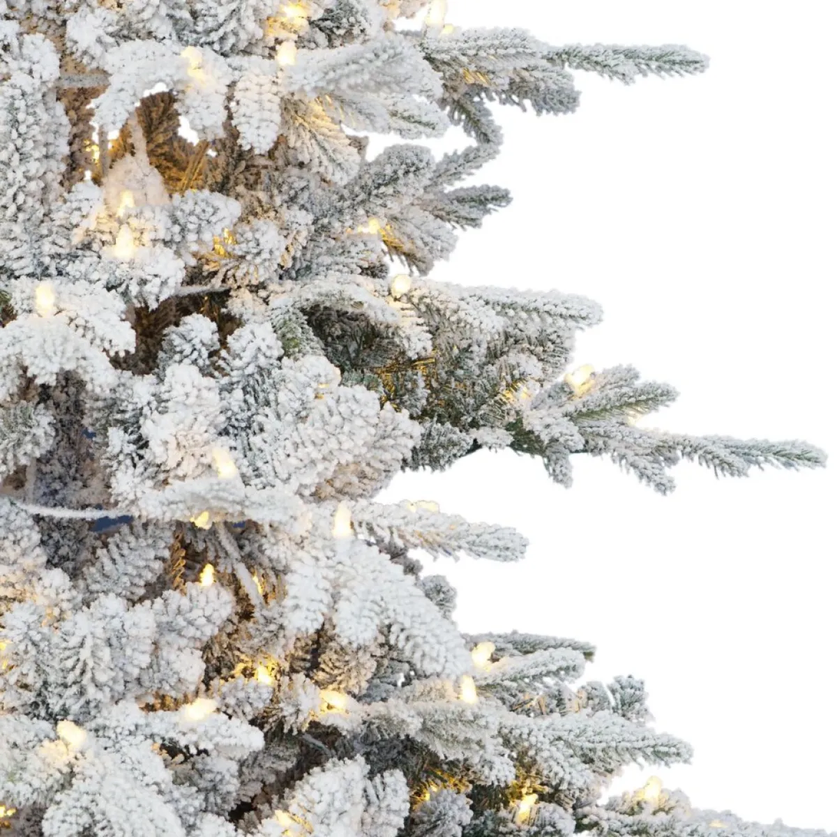 Puleo International 7' Pre-Lit Flocked Utah Fir Tree, 500 Led Lights Online