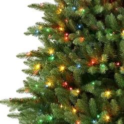 Puleo International 7.5' Pre-Lit Franklin Fir Christmas Tree Discount