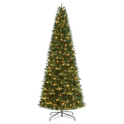 Puleo International 12' Pre-Lit Fir Tree 800 Warm White Led Lights