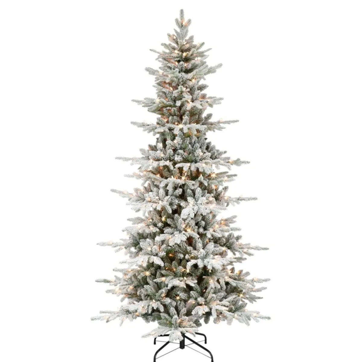 Puelo International Puleo International 7.5' Pre-Lit Slim Flocked Utah Fir Tree Clearance