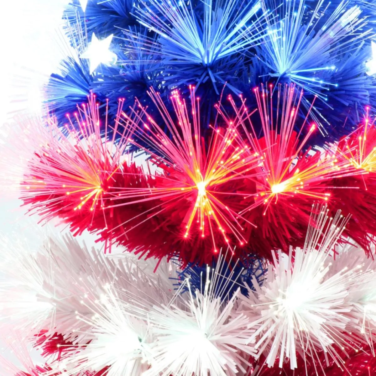 Puleo International Pre-Lit 4' Patriotic Artificial Christmas Tree Discount