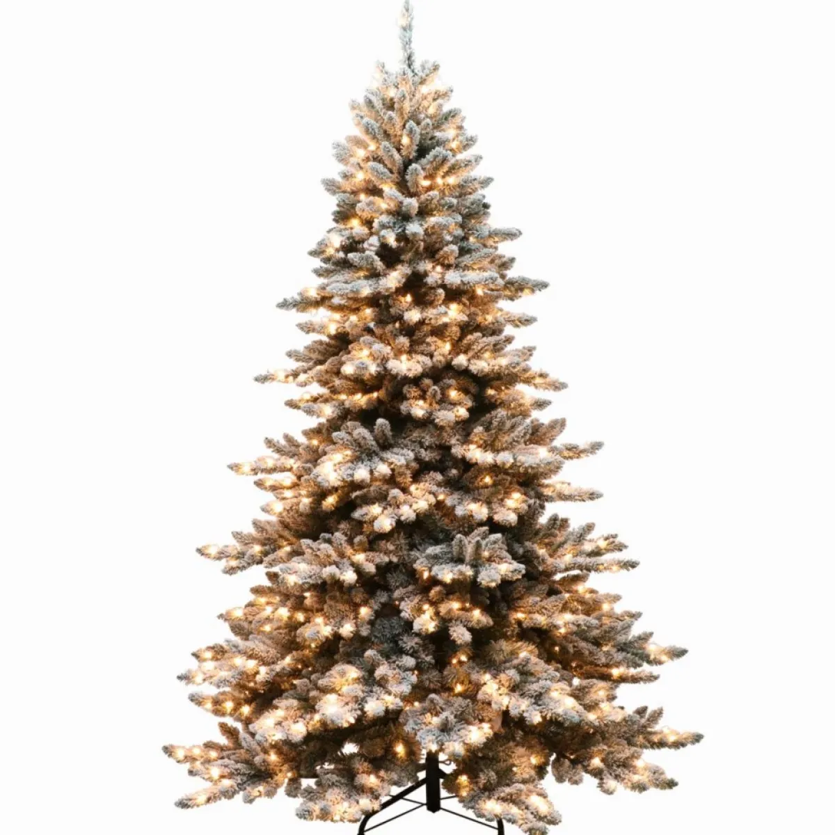 Puleo International Puleo Intl. 6.5' Pre-Lit Royal Majestic Spruce Green Tree Flocked Tree Online