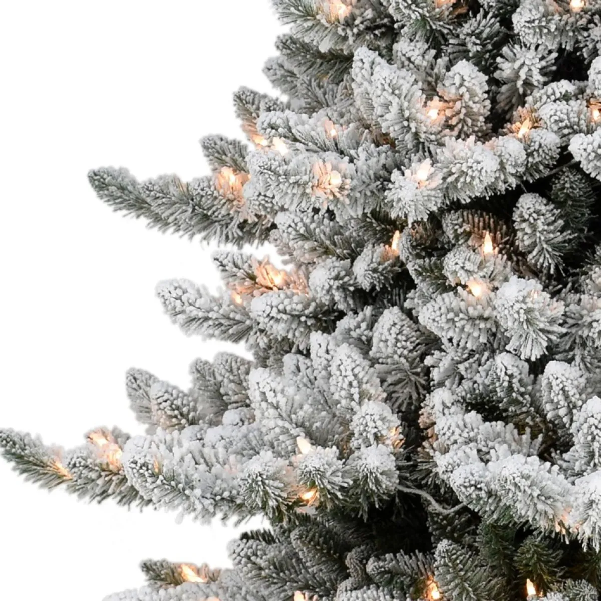 Puleo International Puleo Intl. 6.5' Pre-Lit Royal Majestic Spruce Green Tree Flocked Tree Online