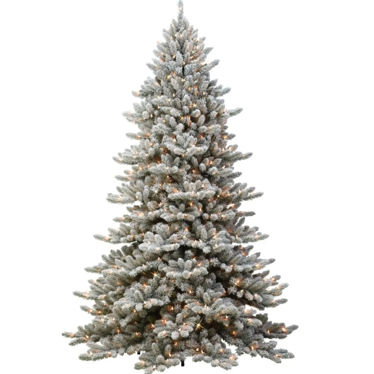 Puleo International Puleo Intl. 9' Royal Majestic Fraser Fir Flocked Tree With Memory Tips