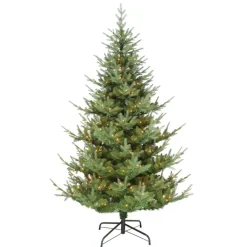 Puleo International Puleo Intl. Pre-Lit 7.5' Spruce Artificial Christmas Tree, Green Sale
