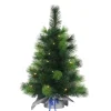 Puleo International Puleo Intl. Pre-Lit 2' Table Top Artificial Christmas Tree Silver Sac New