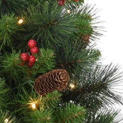 Puleo International Puleo Intl. Prelit 2' Table Top Artificial Christmas Tree In Gold Base Sale