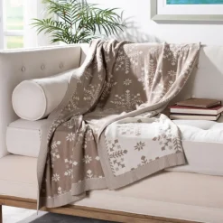 Safavieh Snowflake Throw Blanket Discount