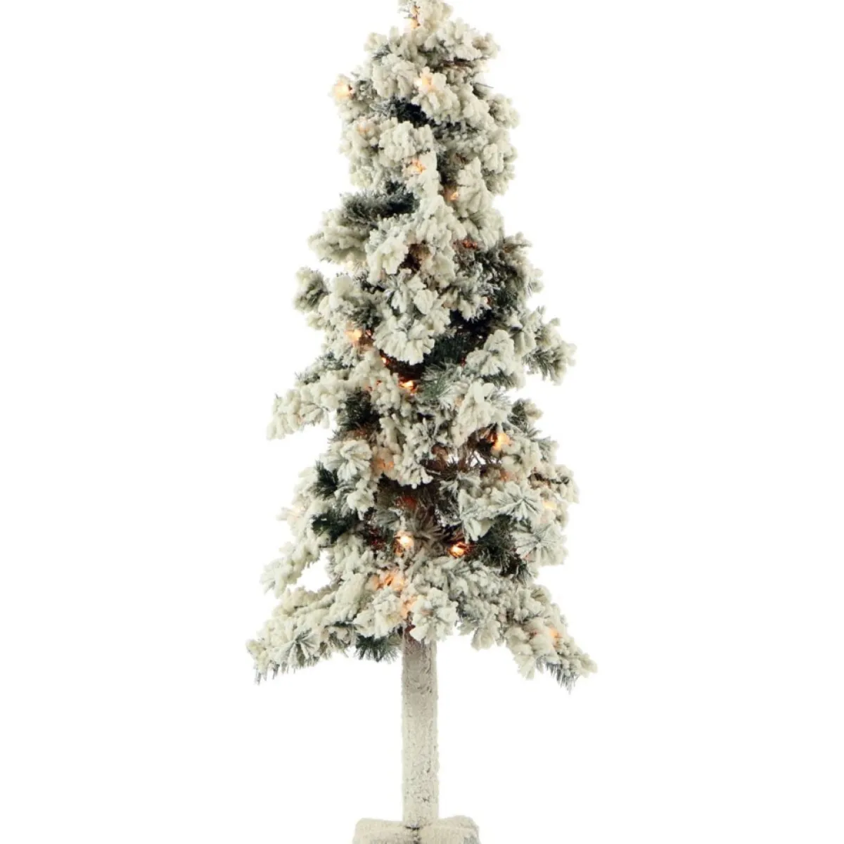 Almo Set Of 3 Snowy Alpine Trees With Clear Lights (2-Ft. 3-Ft. 4-Ft.) Discount