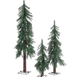 Gerson Set Of 3 Unlit Alpine Trees Hot