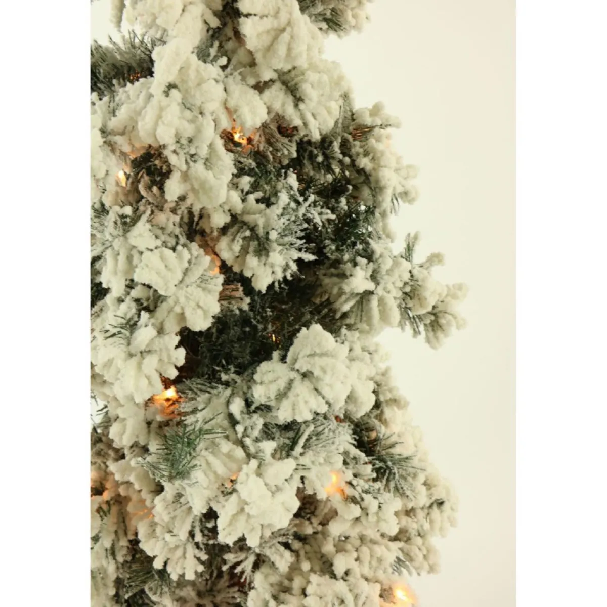 Fraiser Hill Farms Set Of Snowy Alpine Trees With Clear Lights New