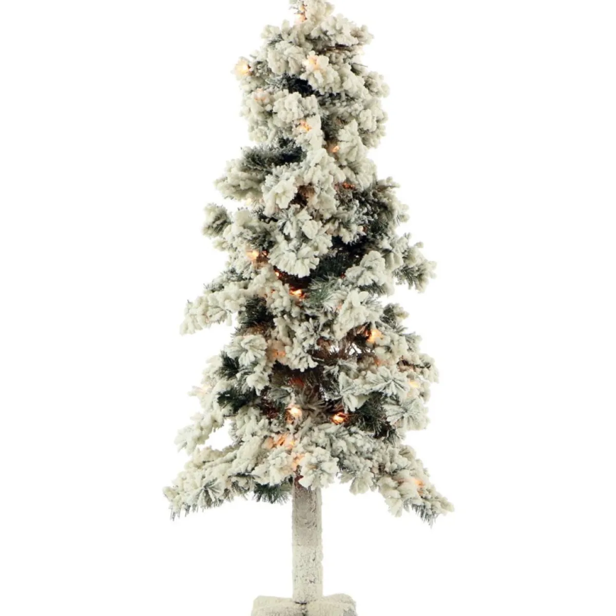 Fraiser Hill Farms Snowy Alpine Tree With Clear Lights Sale