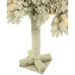 Fraiser Hill Farms Snowy Alpine Tree With Clear Lights Sale