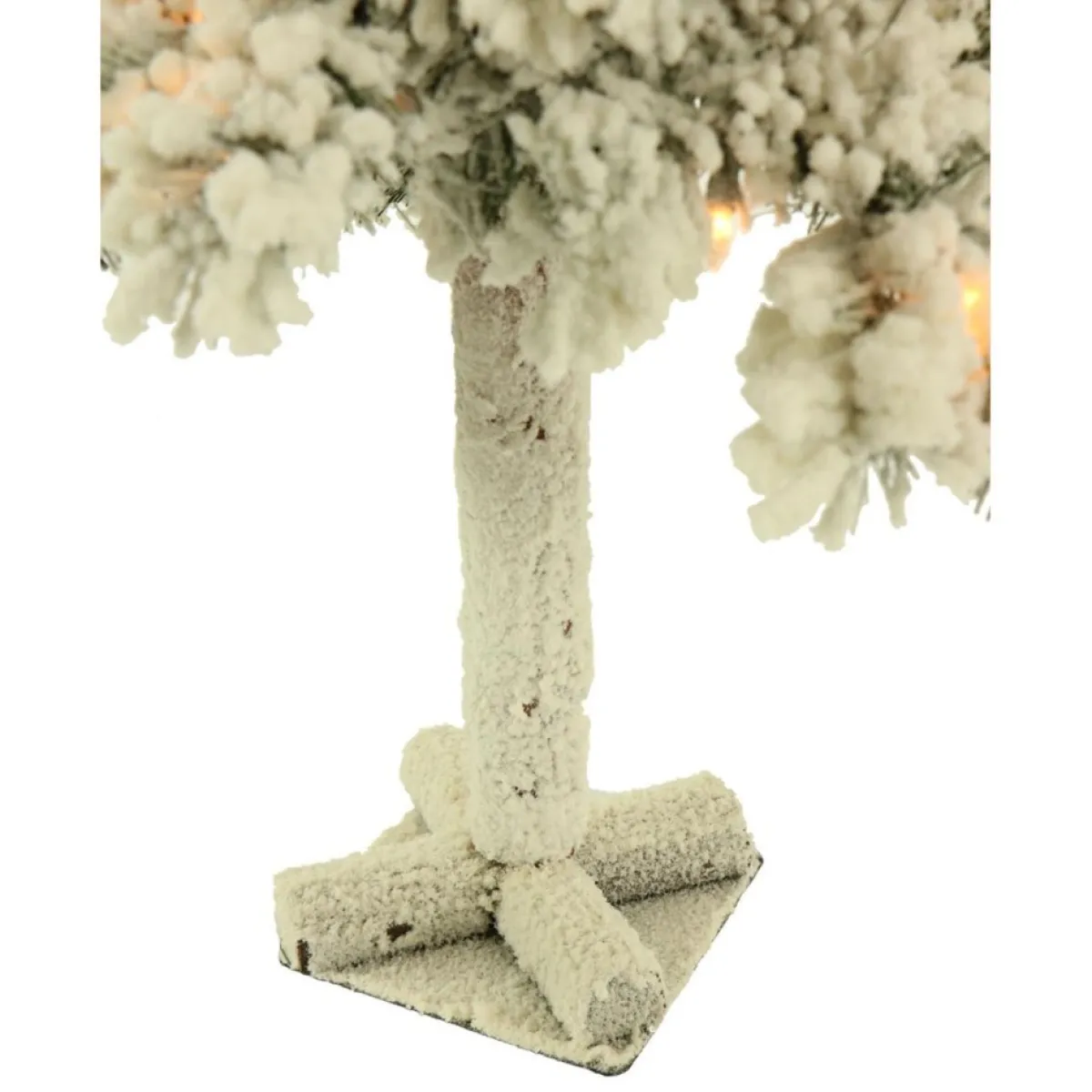 Fraiser Hill Farms Snowy Alpine Tree With Clear Lights Sale