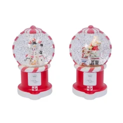 Gerson The Companies 2Pc 7.5In Lighted Water Globe W/ Scene & Timer Hot