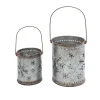 Gerson The Companies 2Pc Nesting Metal Galvanized Snowflake Luminaries Best