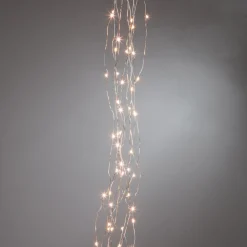 Gerson The Company 6' Warm White Led Light String Spray On Silver Wire Outlet