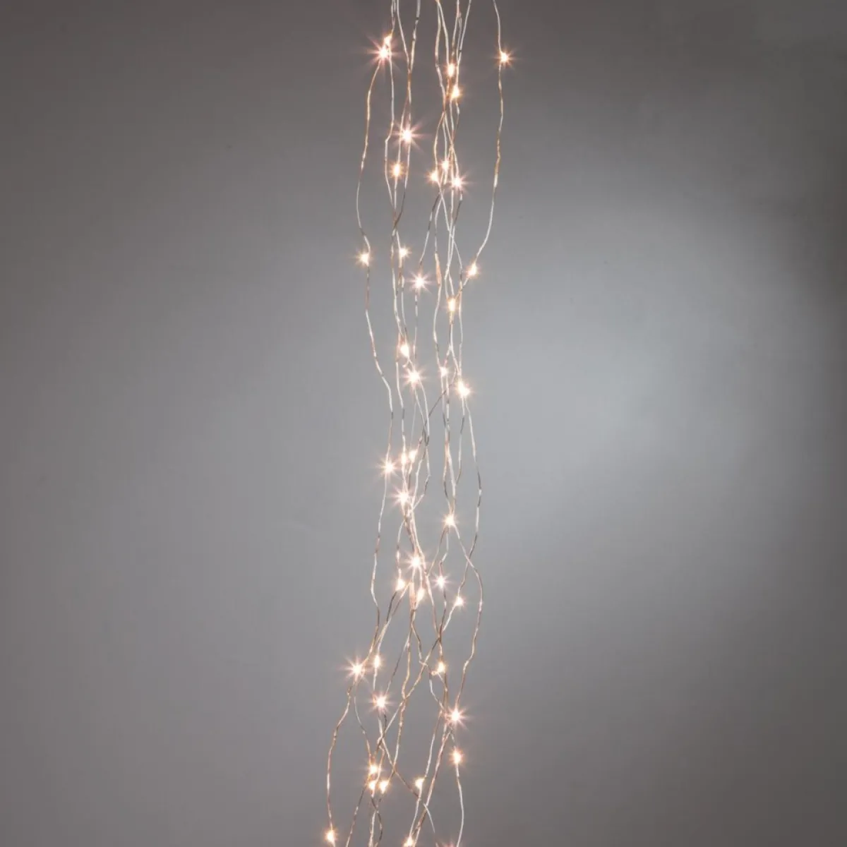 Gerson The Company 6' Warm White Led Light String Spray On Silver Wire Outlet