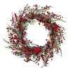 Gerson The Company 24" Winter Greenery Spray Wreath With Berry Accents Best