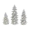 Gerson The Company Set Of 3 Resin Silver Glitter Trees Sale