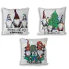 Gerson The Company Set Of 3 16" Lighted Fabric Gnome Design Pillow Best