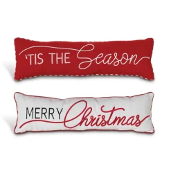 Gerson The Company Set Of 2 30" Fabric Holiday Design Pillows Discount